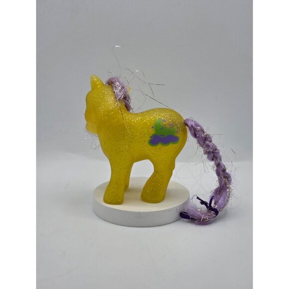 Vintage My Little Pony Napper Sparkle Yellow & Purple Figurine - Picture 6 of 8